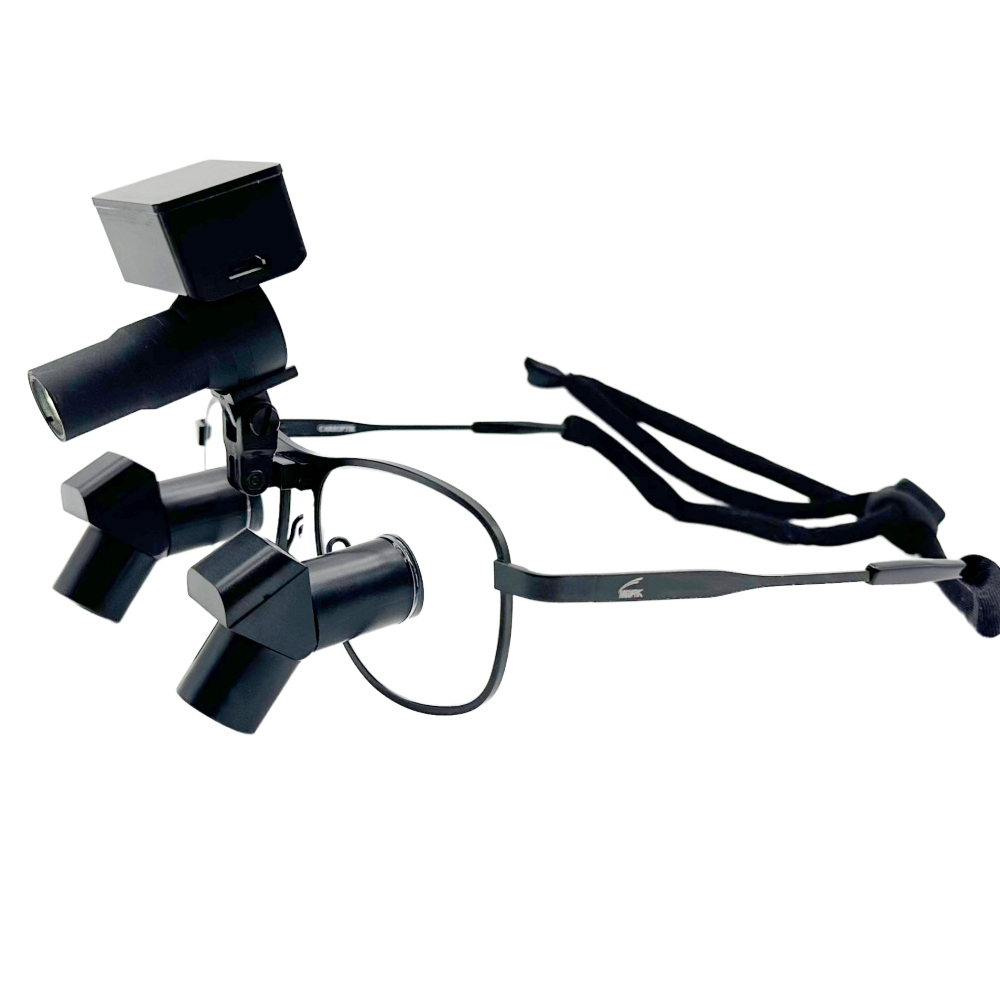CareOptik Custom-made Ergo TTL Prismatic Loupes 3.5x 4.5x 5.5x 6.5x with Cordless Medical Light CHL-D