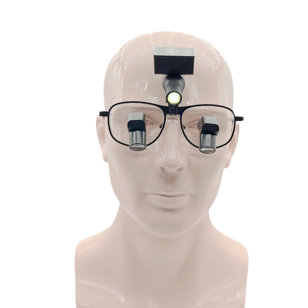 CareOptik Custom-made Ergo TTL Prismatic Loupes 3.5x 4.5x 5.5x 6.5x with Cordless Medical Light CHL-D