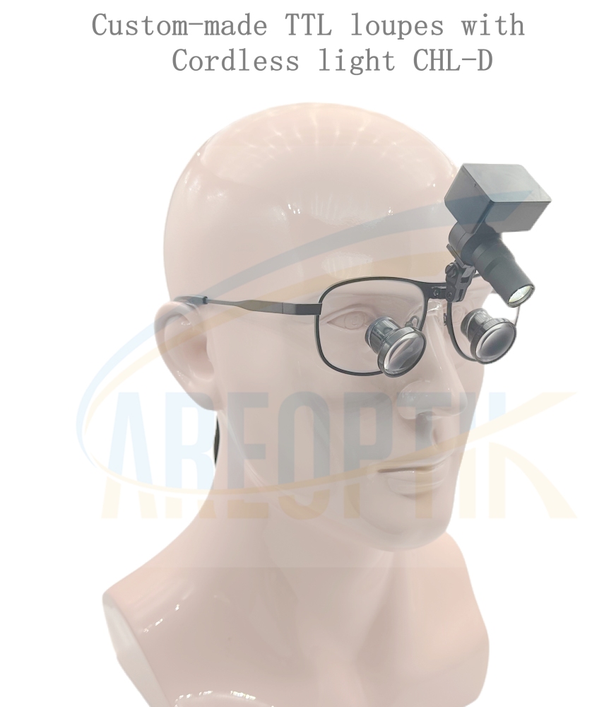 New Design Custom-Made TTL Dental loupes Surgical loupes Medical Magnifying Glasses 2.5x 3.0x 3.5x Titanium Frames