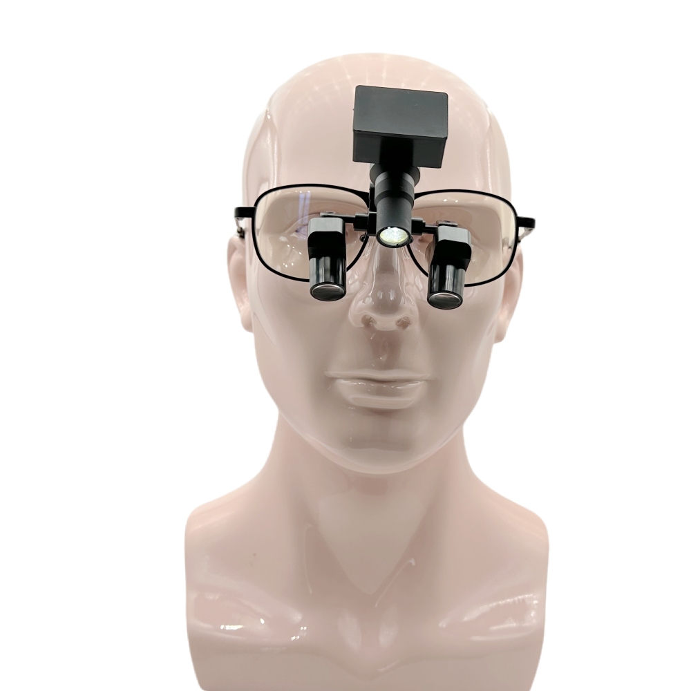 CareOptik Cordless light CHL-D  with Flip Up Ergo Prismatic Dental Surgical Loupes 3.5x 4.5x 5.5x 6.5x