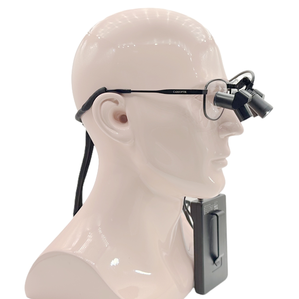 CareOptik Custom-made Ergo TTL Prismatic Loupes 3.5x 4.5x 5.5x 6.5x with Medical light CHL-JCM08P-CP