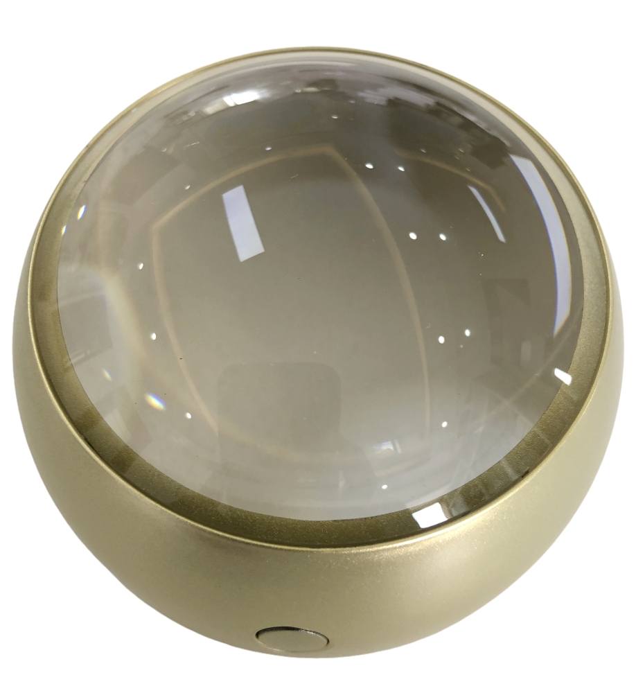 Dome magnifier paperweight magnifier 4X  with LED light illumination C-1601