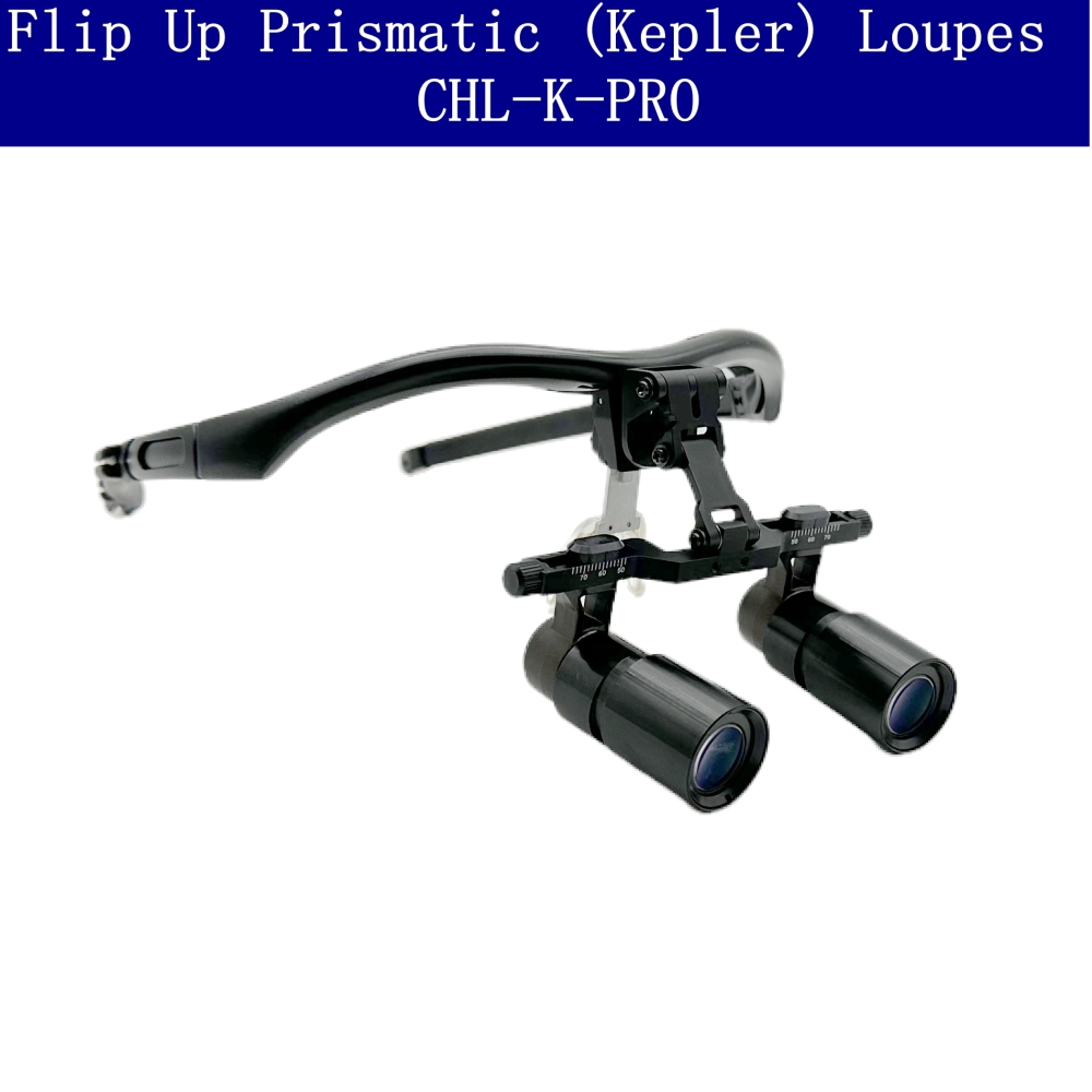 Careoptik Flip Up  Prismatic (Kepler) Dental Surgical Loupes 4.0X 5.0X 6.0X With  Sporty Frames (Without lens)