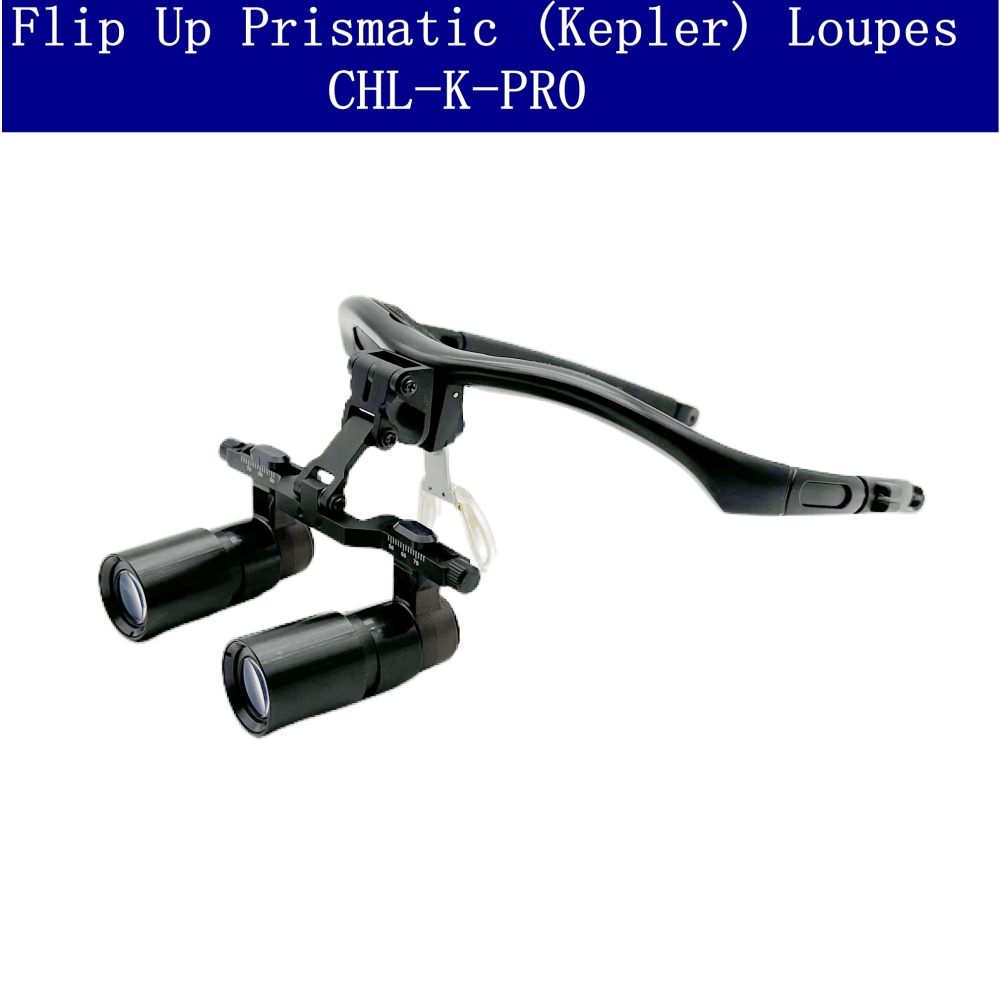 Careoptik Flip Up  Prismatic (Kepler) Dental Surgical Loupes 4.0X 5.0X 6.0X With  Sporty Frames (Without lens)
