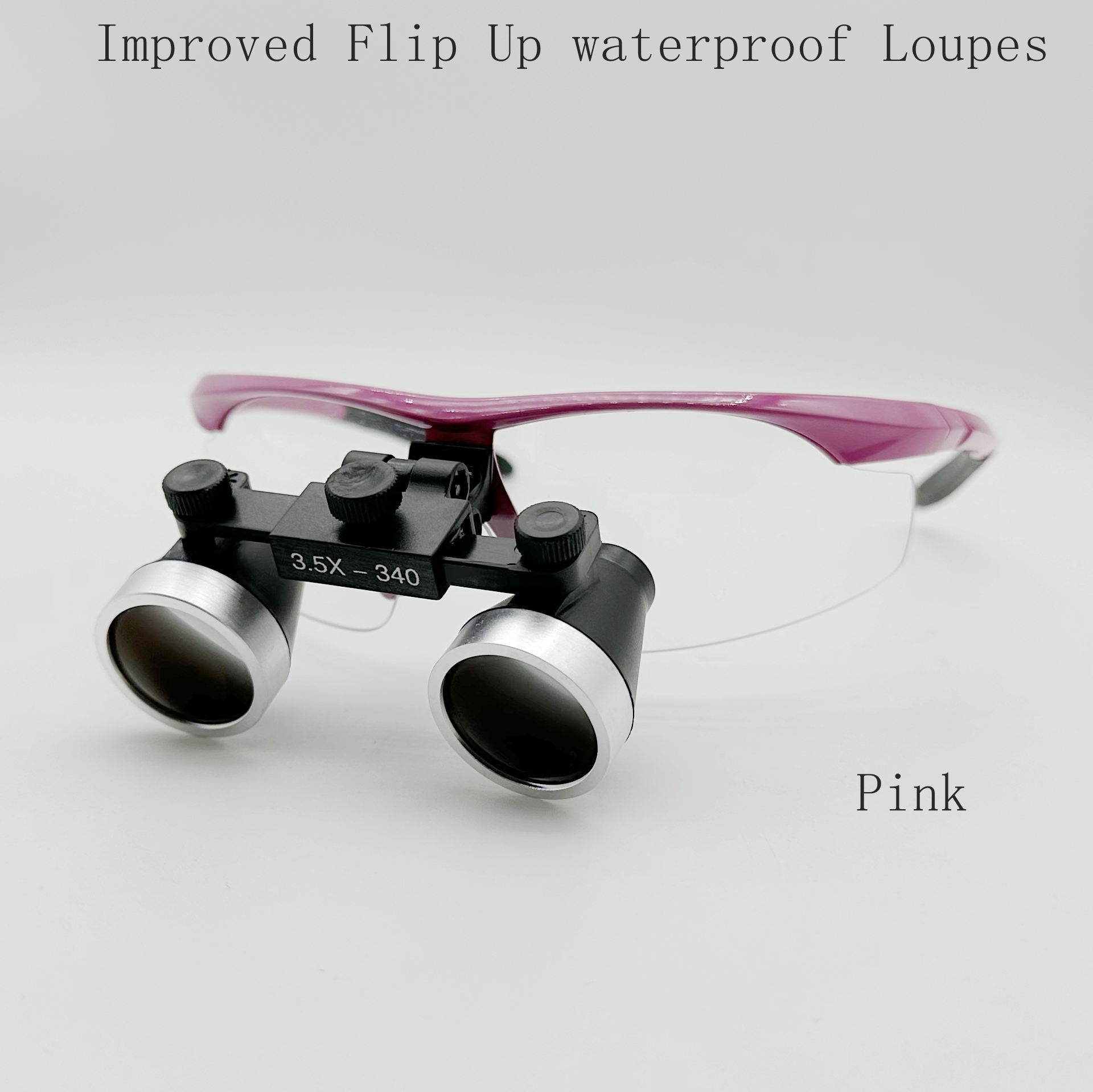 Improved Flip Up dental surgical waterproof loupes 2.5x 3.0x 3.5x Sports Frames