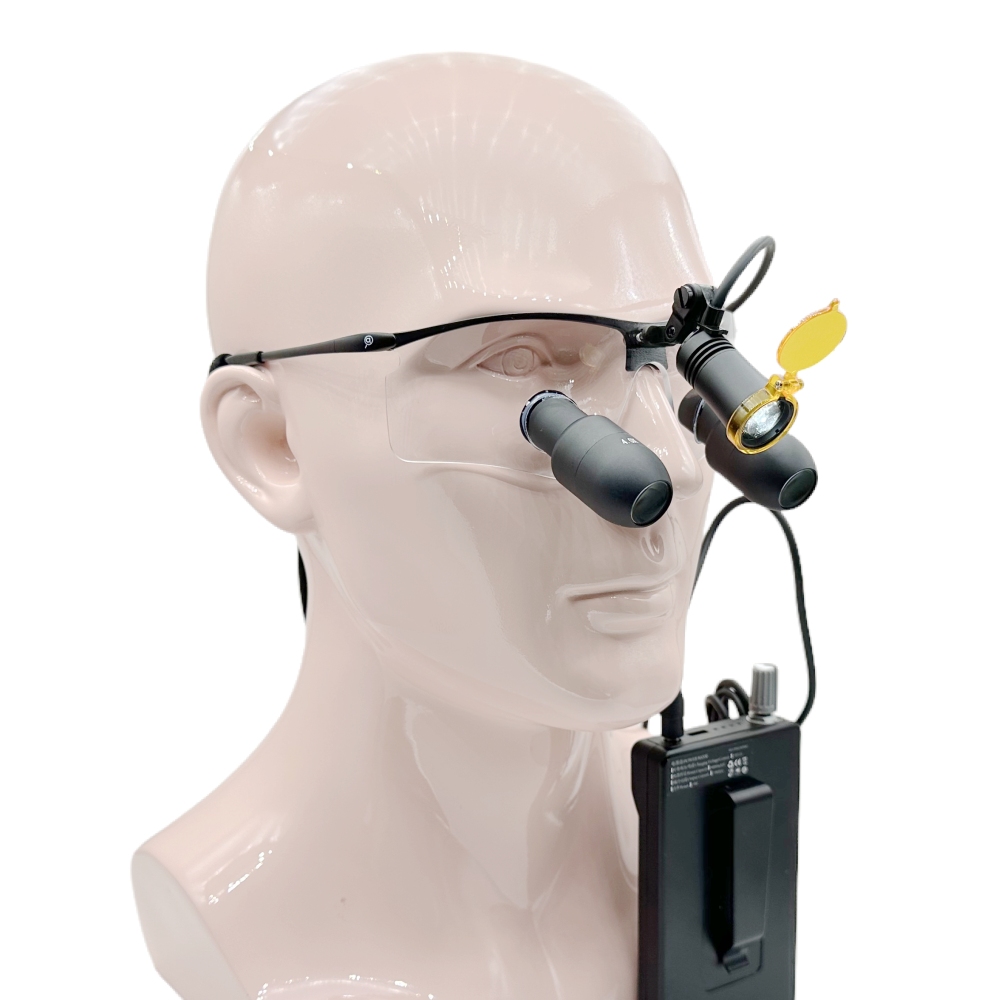New Sporty Custom-Made TTL Prismatic (Kepler) Dental Surgical Loupes 4.0X 5.0X 6.0X With  Sporty Titanium Frames