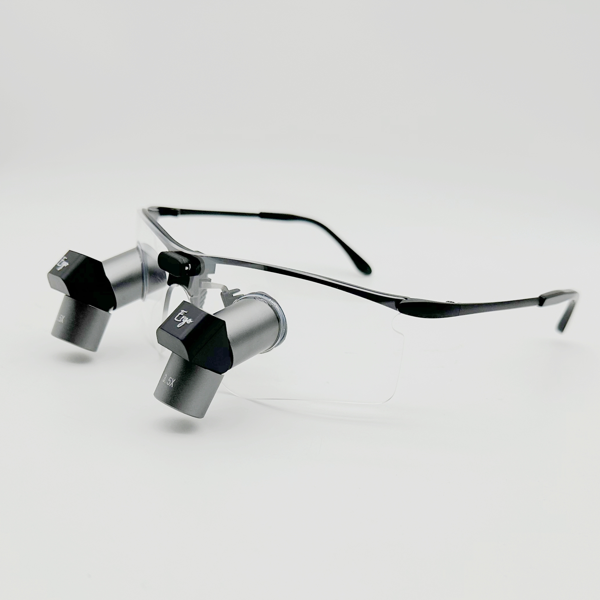 TTL Ergo Pro Loupes 3.5x 4.5x 5.5x 6.5x  Sporty Titanium Frames with Light CHL-JCM08P-CP