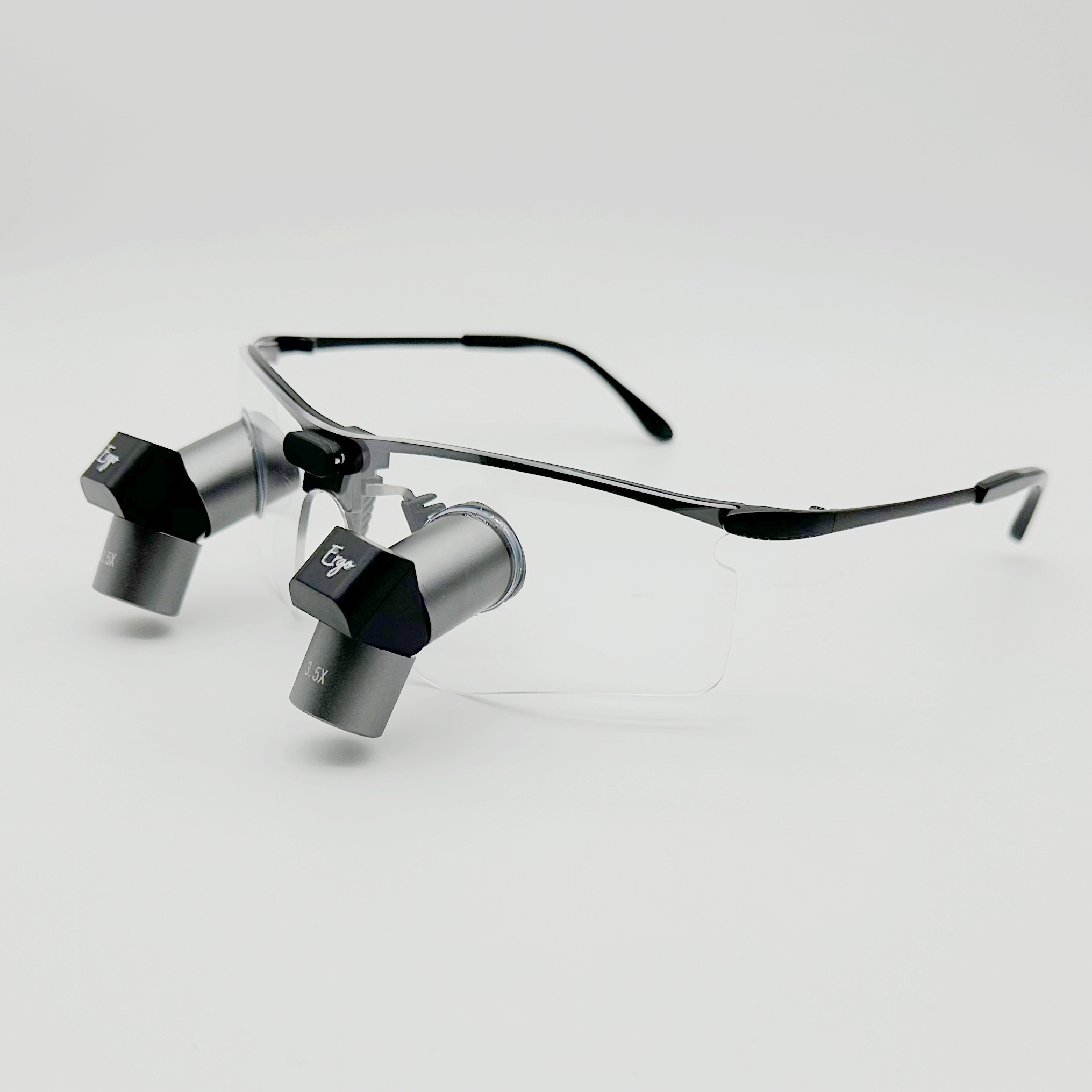TTL Ergo Pro Loupes 3.5x 4.5x 5.5x 6.5x  Sporty Titanium Frames with Light CHL-JCM08P-CP