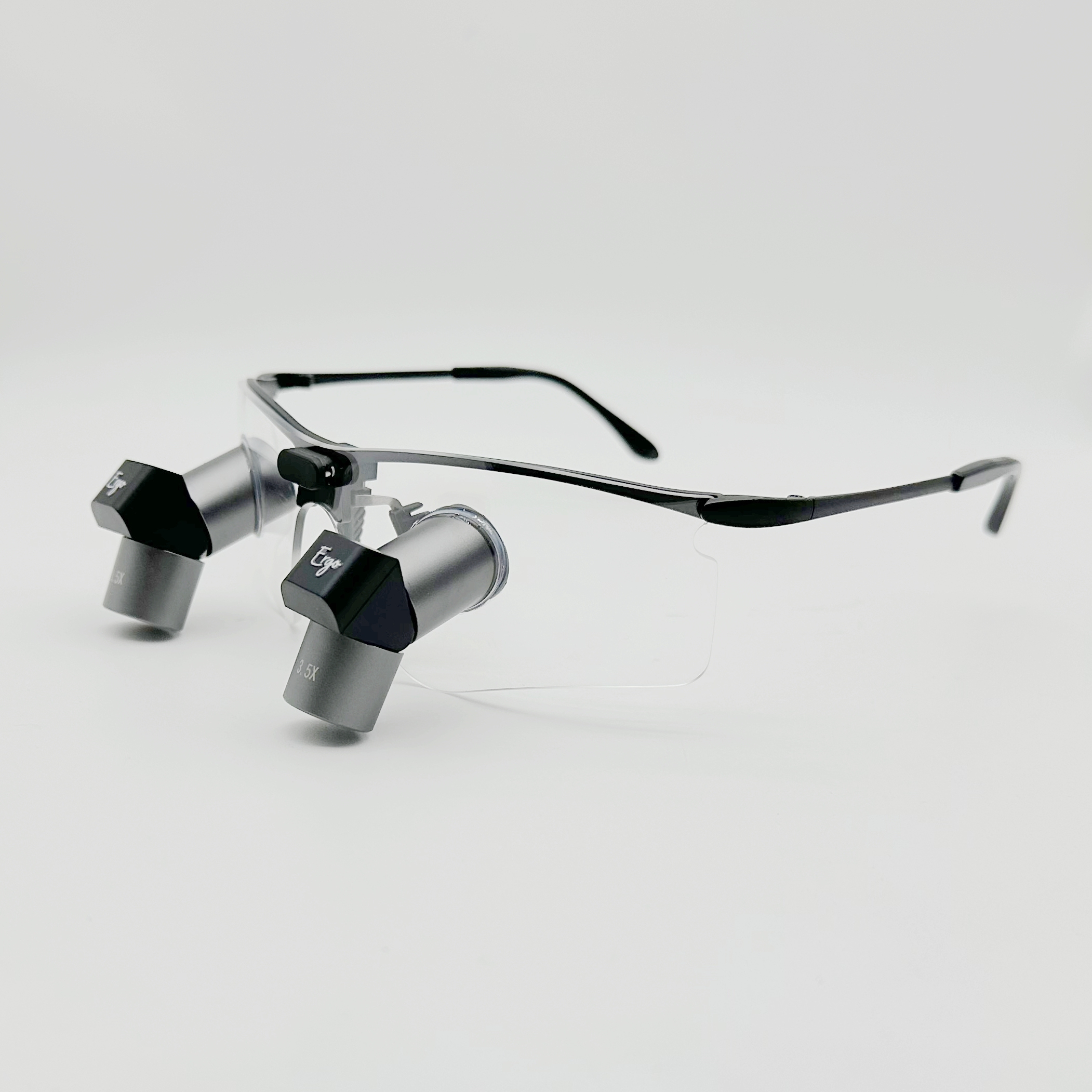 TTL Ergo Pro Loupes 3.5x 4.5x 5.5x 6.5x  Sporty Titanium Frames with Light CHL-JCM08P-CP