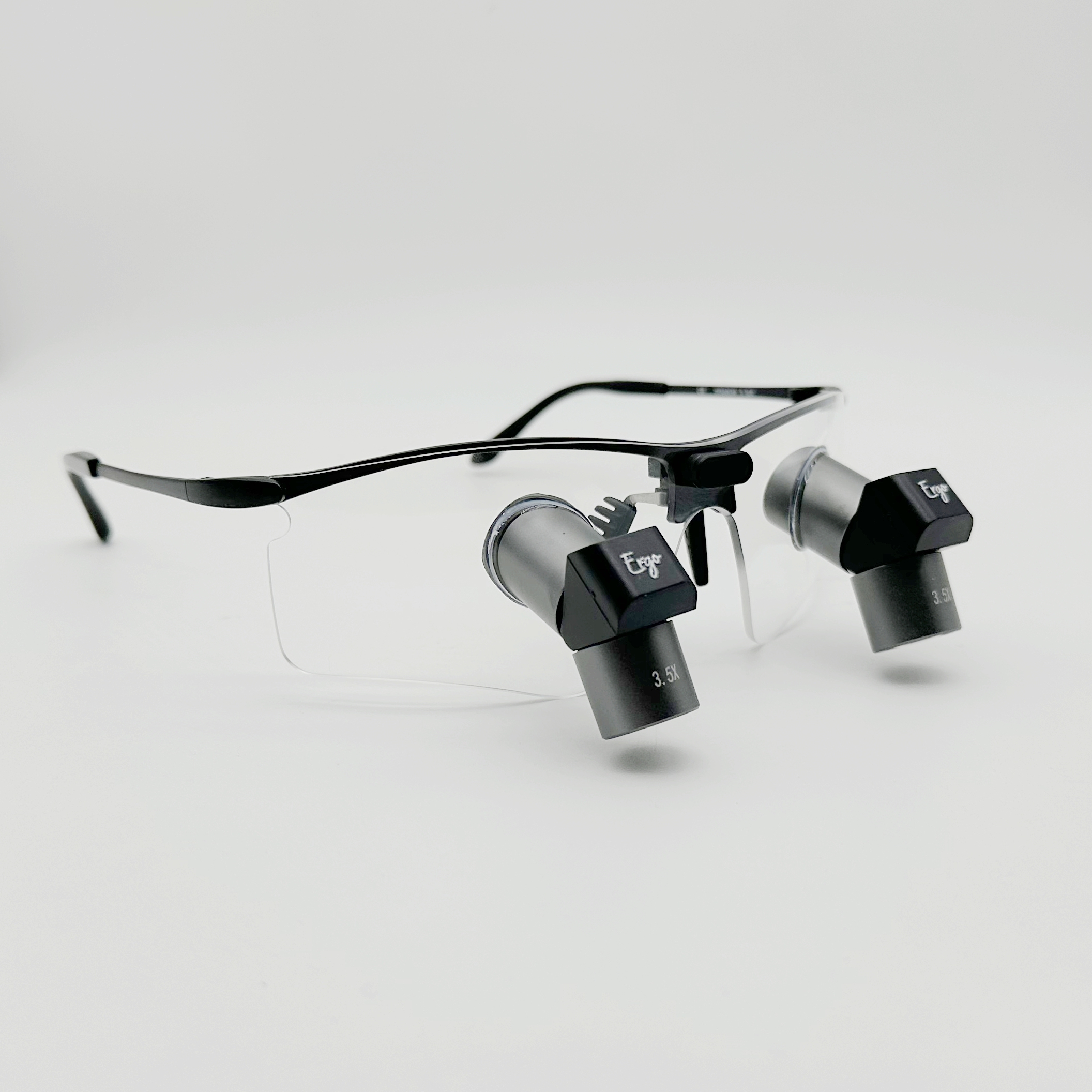 TTL Ergo Pro Loupes 3.5x 4.5x 5.5x 6.5x  Sporty Titanium Frames with Light CHL-JCM08P-CP