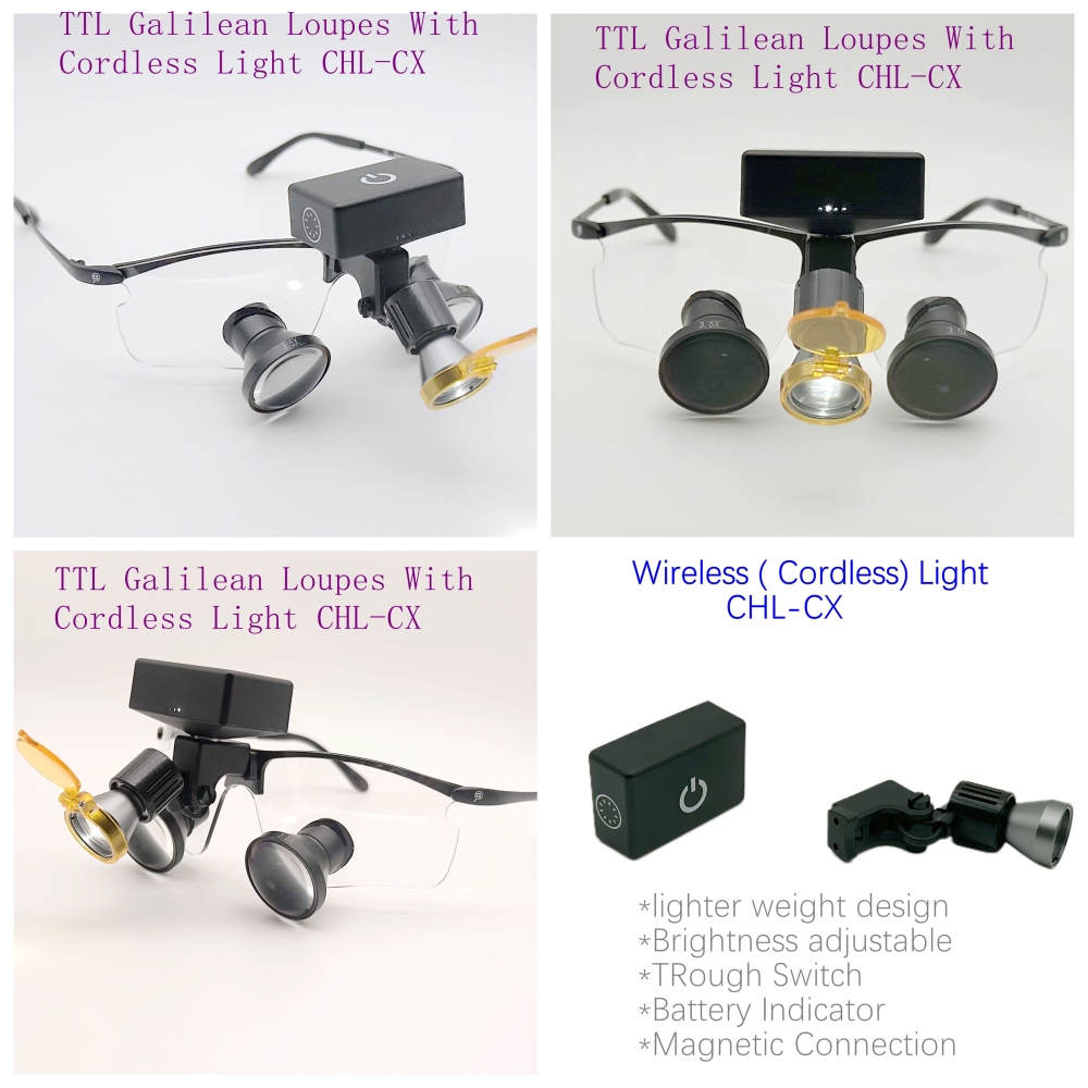 New Sporty TTL Dental loupes Surgical loupes Medical Magnifying Glasses 2.5x 3.0x 3.5x Titanium Frames