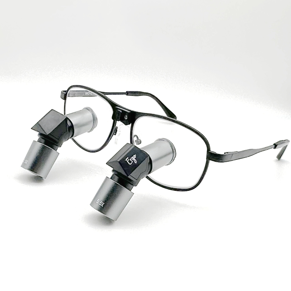 Magnetic Interchangeable Magnification TTL Ergonomic Loupes 3.5x 4.5x 5.5x 6.5x with Pure Titanium Frames
