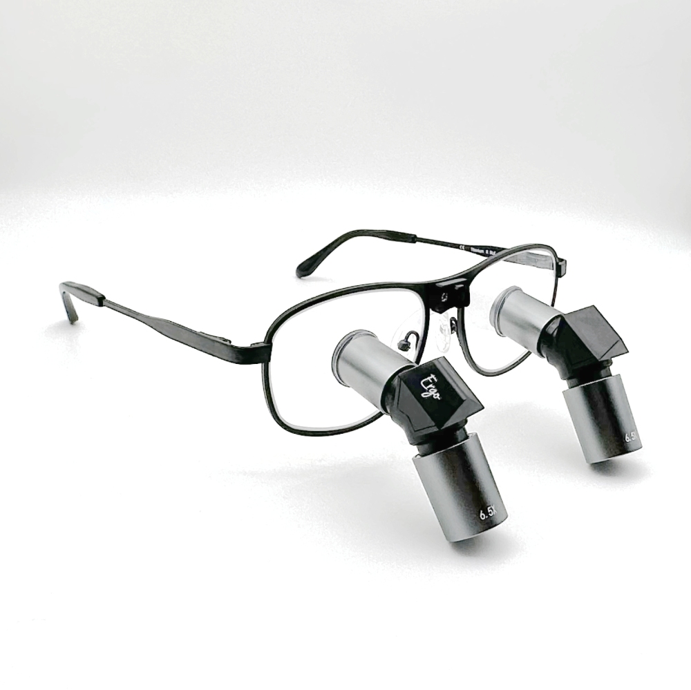 Magnetic Interchangeable Magnification TTL Ergonomic Loupes 3.5x 4.5x 5.5x 6.5x with Pure Titanium Frames