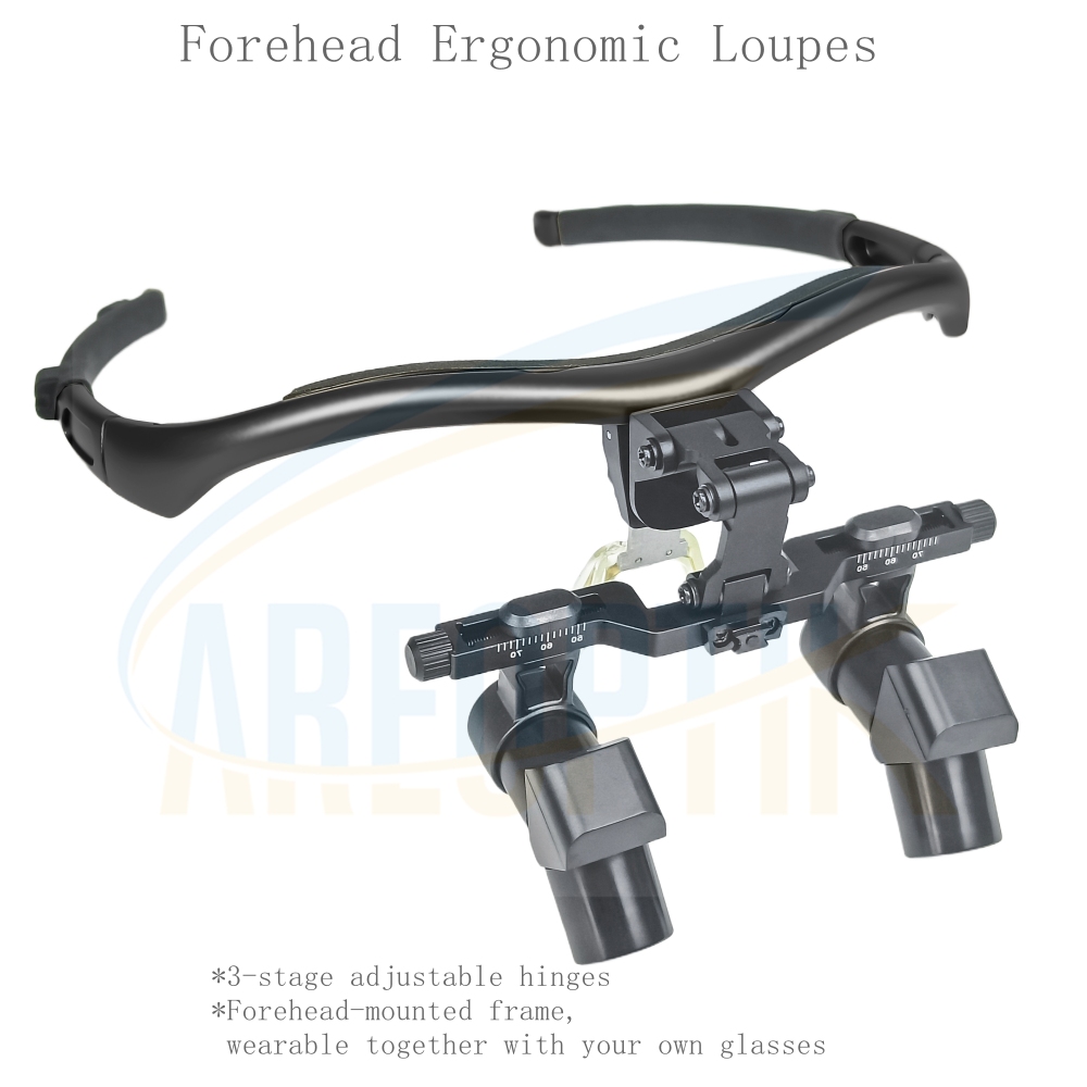 CareOptik Forehead Ergo Prismatic Dental Surgical Loupes 3.5x 4.5x 5.5x 6.5x