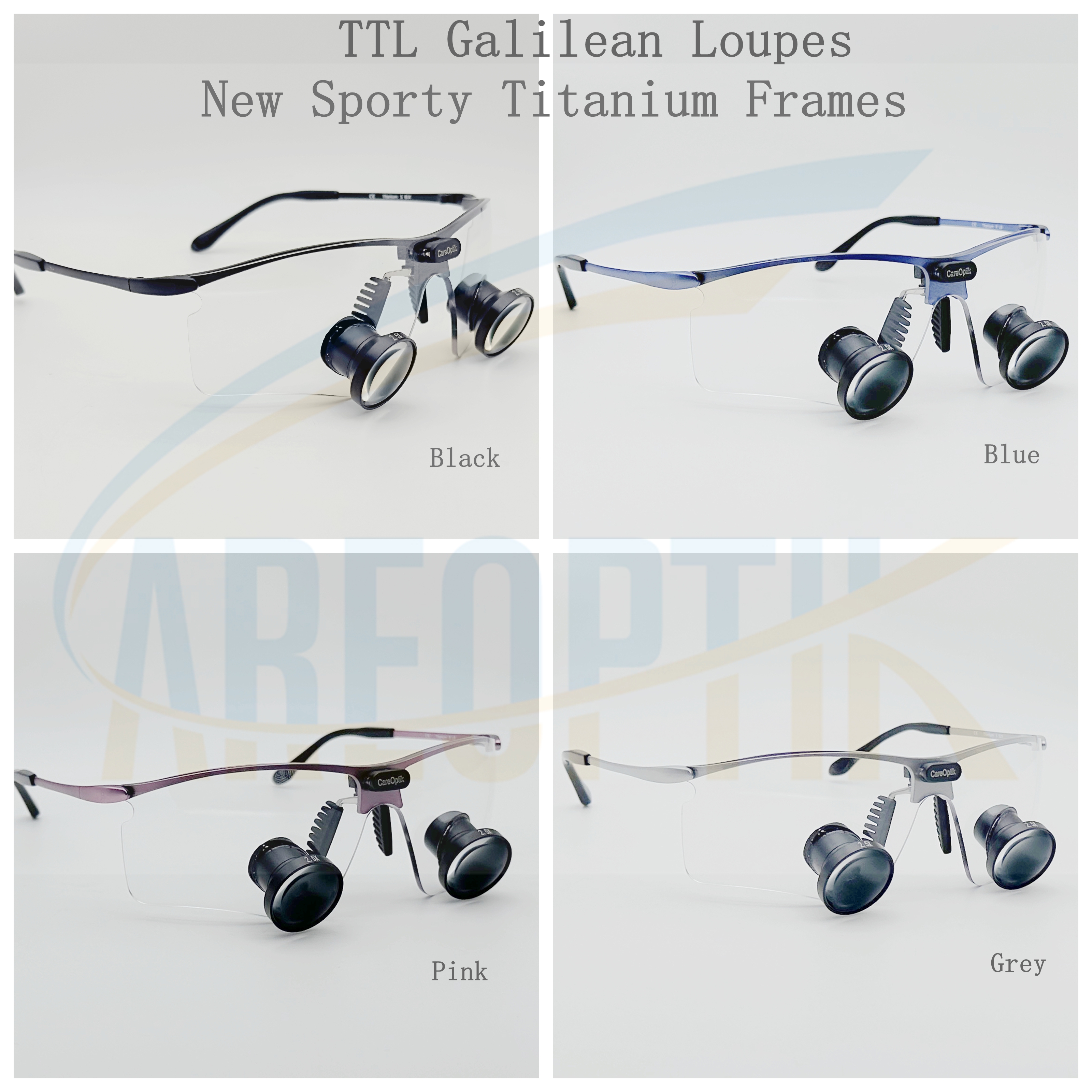 TTL Galilean Loupes new sporty titanium frames