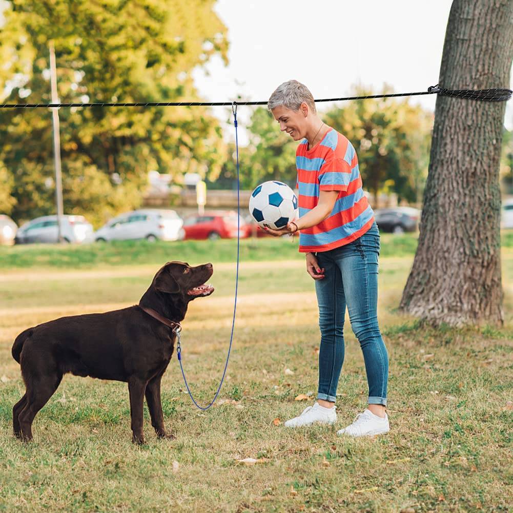 9.8FT Dog Runner for Yard 50FT