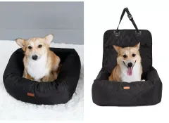 2-in-1 Pet Car Seat Cover and Bed