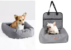 2-in-1 Pet Car Seat Cover and Bed