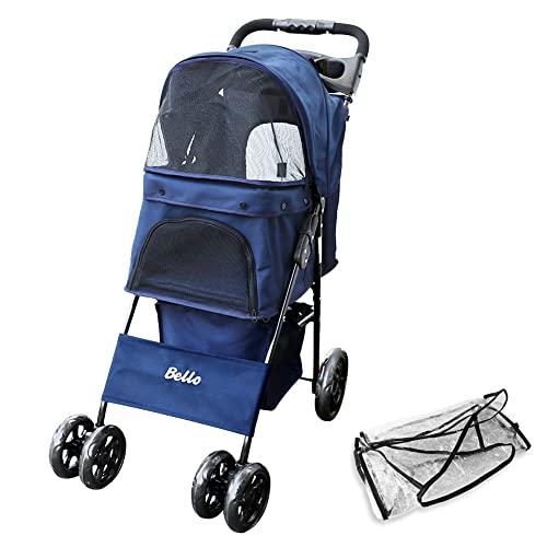 3-in-1 pet trolley with rain cover