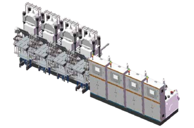 Fuel Cell Graphite Bipolar Plate Moulding Press Production Line