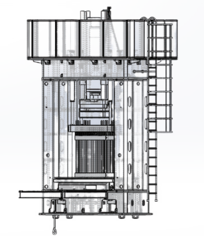 PEM Electrolyzer/ Vanadium Redox Flow Battery Cell Stack Assembly Servo Hydraulic Press