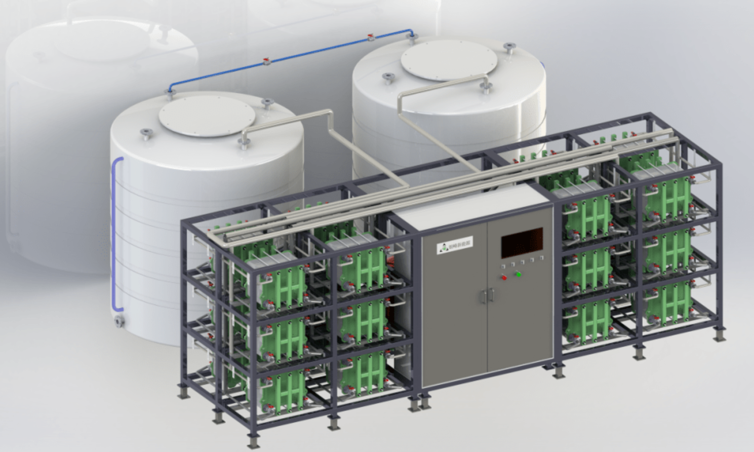PEM电解水/全钒电池电堆组装伺服压力机