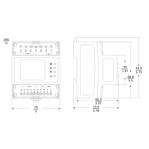 3 phase energy data logger with CTs