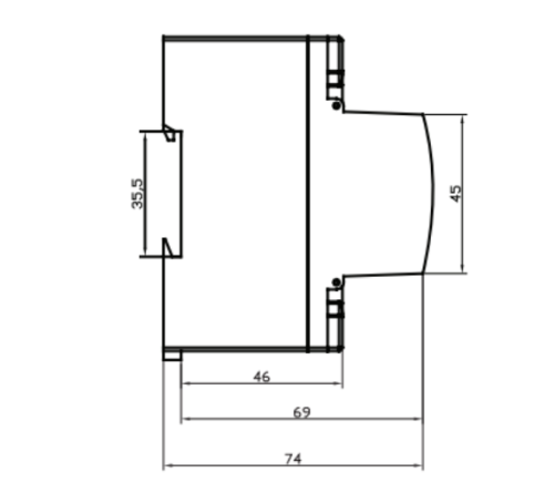single phase din rail multifunction power meter