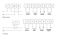 single phase din rail multifunction power meter