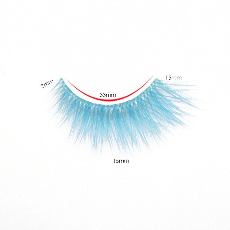 Colorful eyelashes