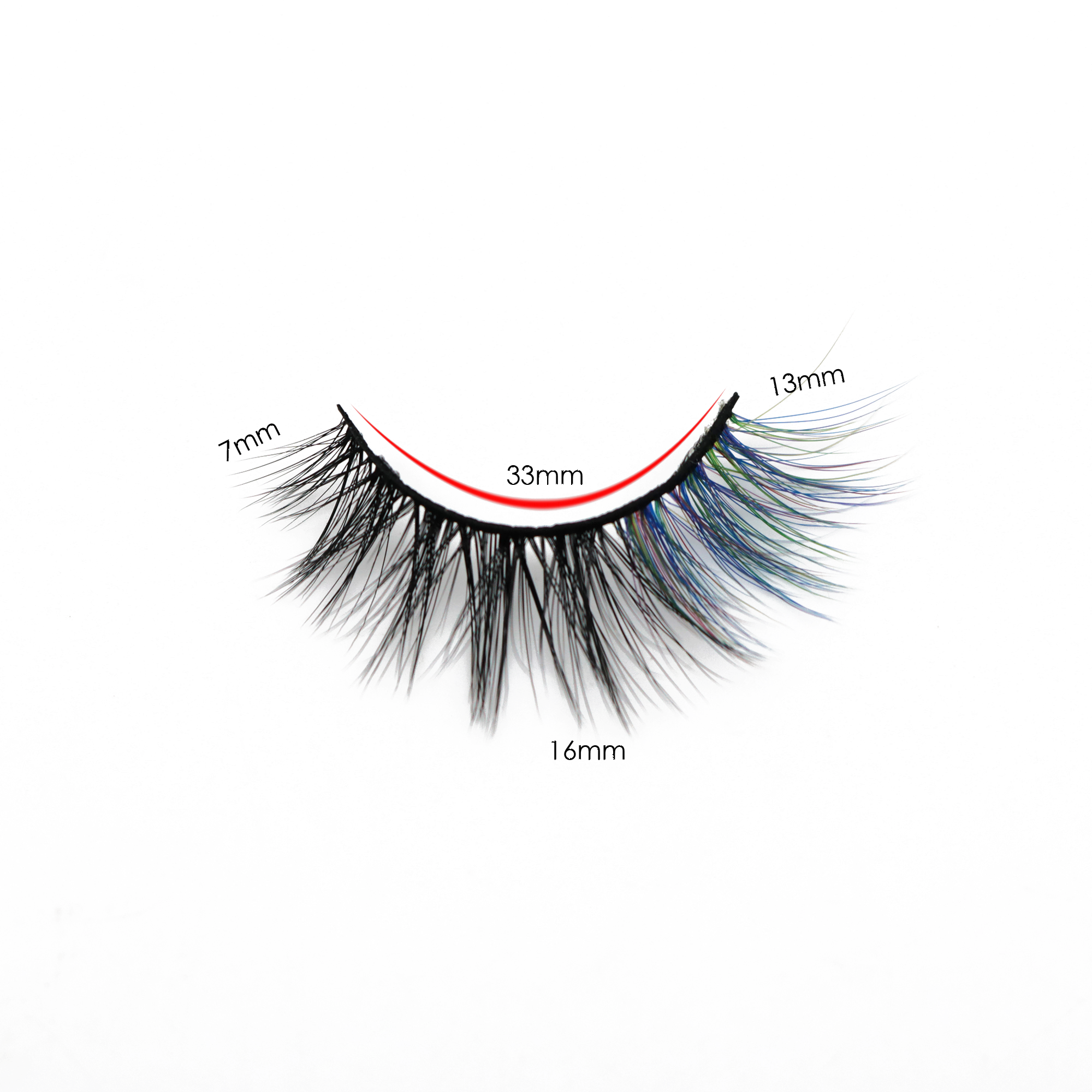 Colorful eyelashes