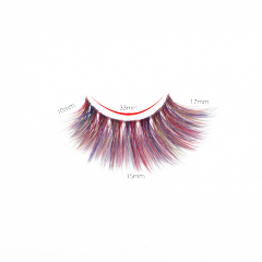 Colorful eyelashes