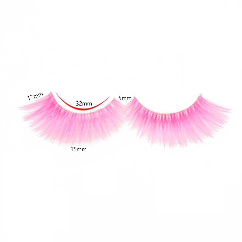 Colorful eyelashes