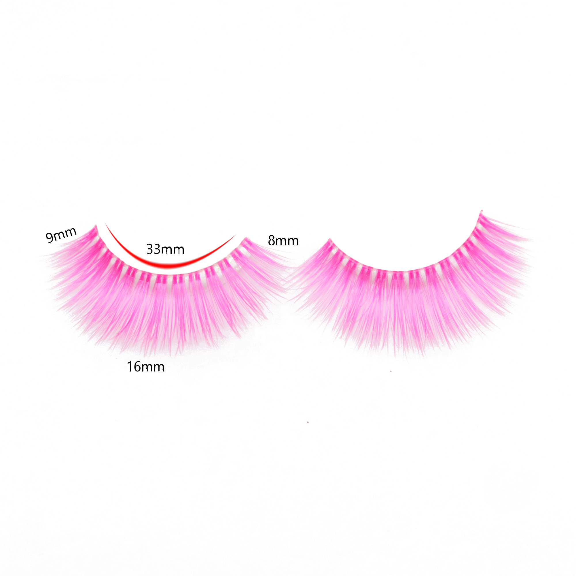 Colorful eyelashes