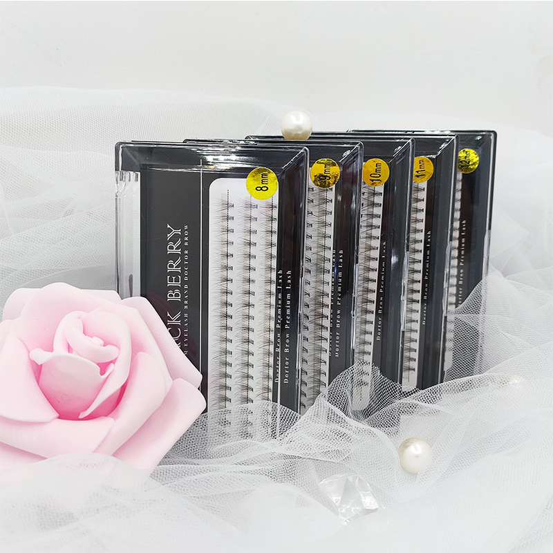 10P DIY Eyelash Extention Ribbons Segmented Individual Cluster Eyelash