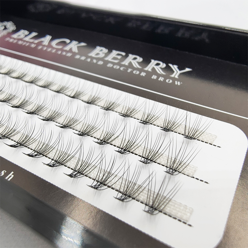 10P DIY Eyelash Extention Ribbons Segmented Individual Cluster Eyelash