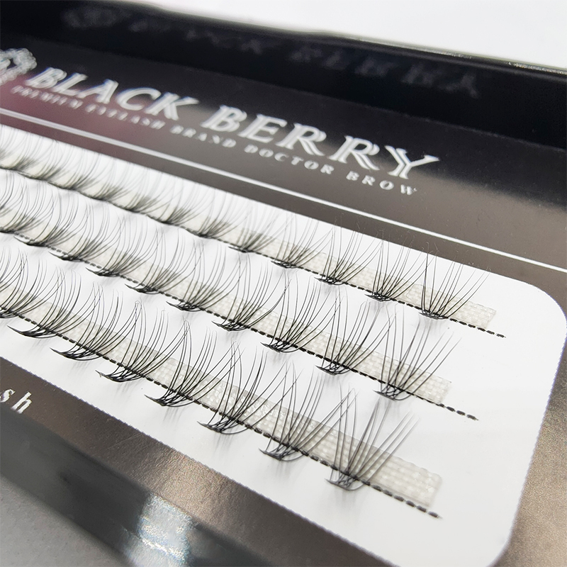 10P DIY Eyelash Extention Ribbons Segmented Individual Cluster Eyelash