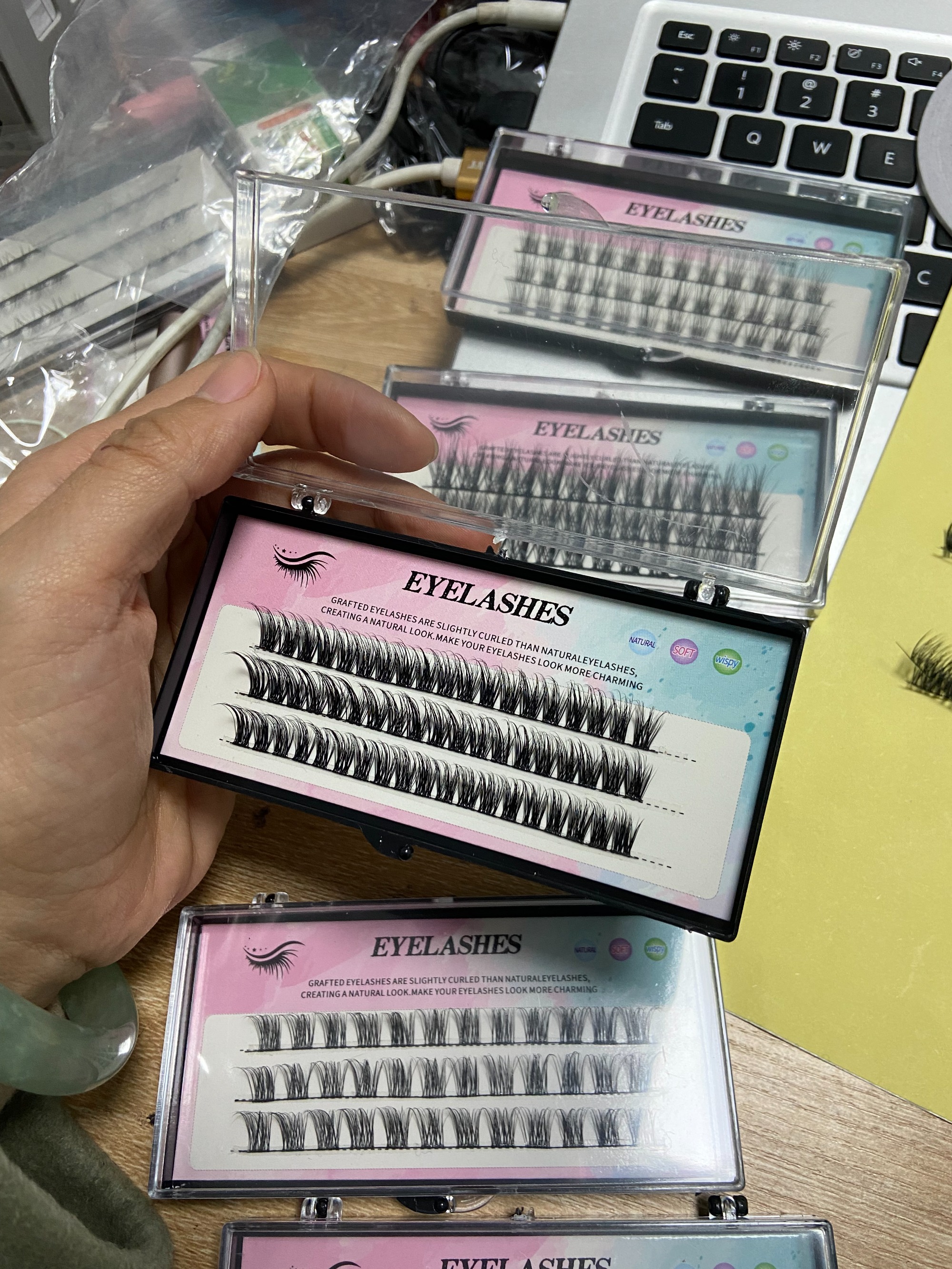 DIY Eyelash Extention Ribbons Segmented Individual Cluster Eyelash