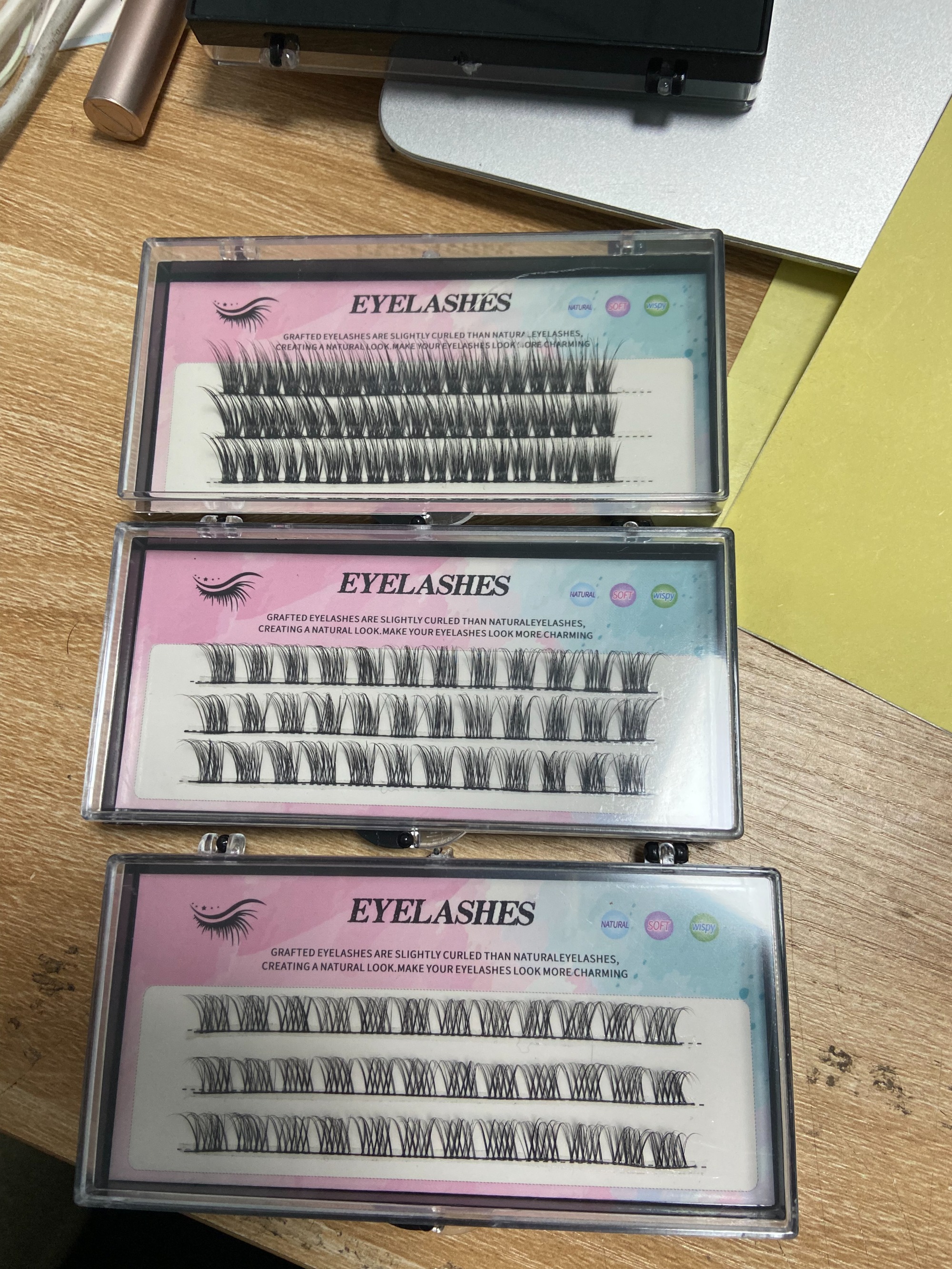 DIY Eyelash Extention Ribbons Segmented Individual Cluster Eyelash