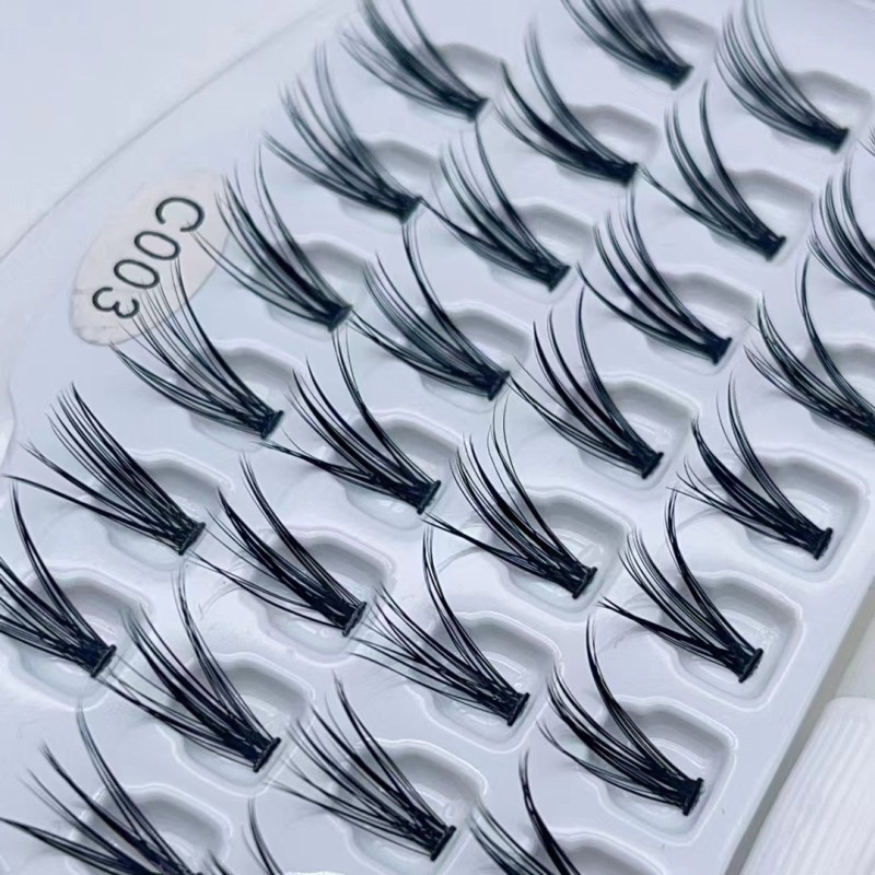 DIY Eyelash Extention Ribbons Segmented Individual Cluster Eyelash（Segmented eyelashes）