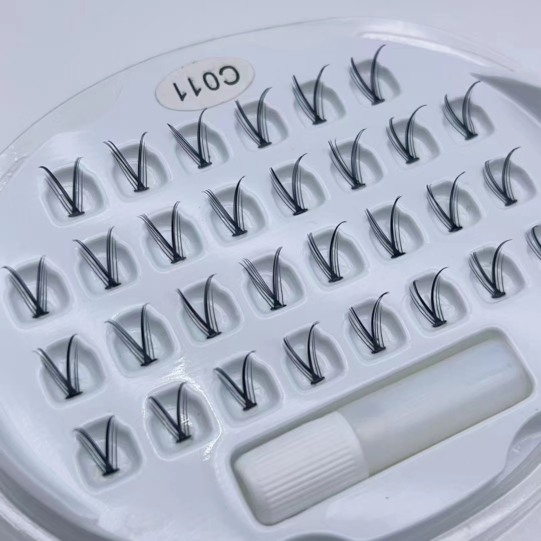 DIY Eyelash Extention Ribbons Segmented Individual Cluster Eyelash（Segmented eyelashes）