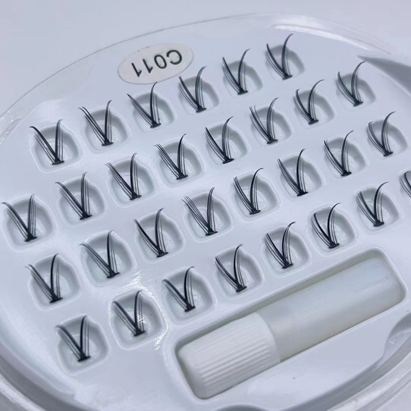 DIY Eyelash Extention Ribbons Segmented Individual Cluster Eyelash（Segmented eyelashes）