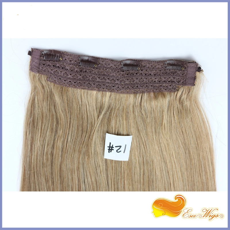 1pc Flip Hair For White Women Cambodian Virgin Hair Straight Human Hair Fish Line Hair Extension