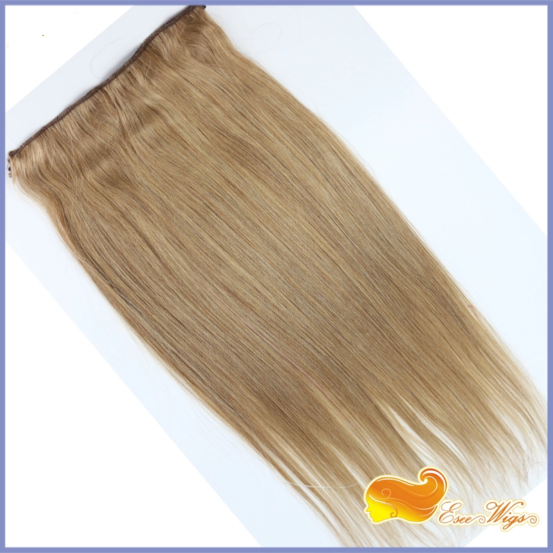 1pc Flip Hair For White Women Cambodian Virgin Hair Straight Human Hair Fish Line Hair Extension