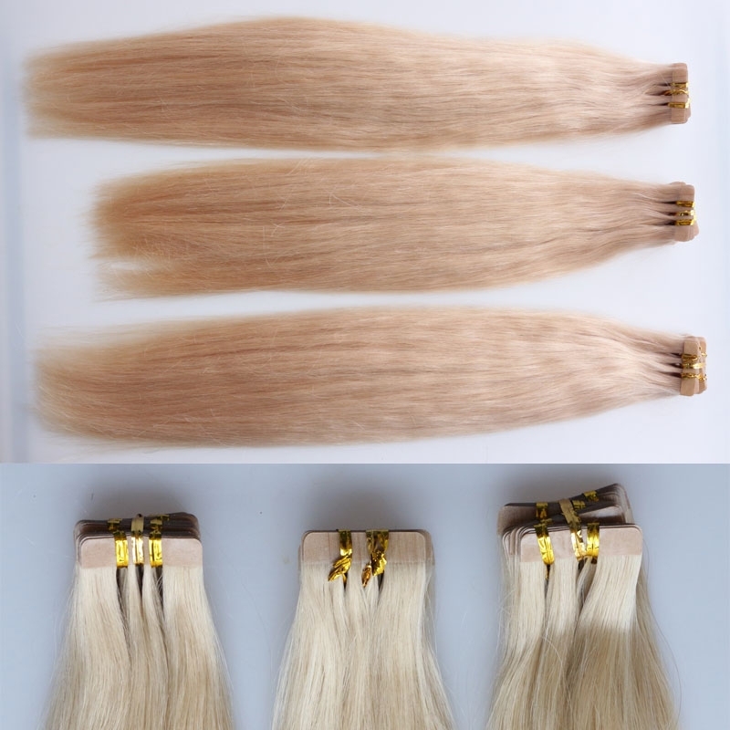 Tape Hair Piece Real Human Hair 60 Adhesive Double Sided Tape Hair Extensions Malaysian Hair