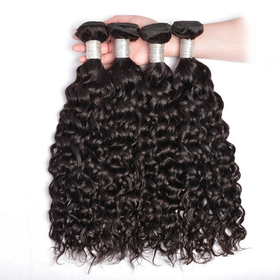 Brazilian Virgin Human Hair 1 Pcs Water Wave Brazilian Hair Weave Bundles 8A  Beauty Hair Products Human Hair Extensions