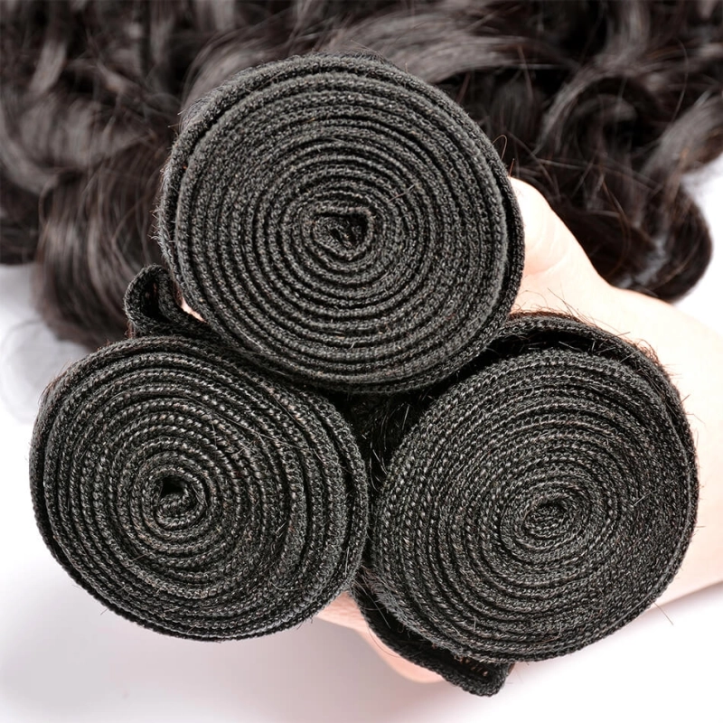 Brazilian Virgin Human Hair 1 Pcs Water Wave Brazilian Hair Weave Bundles 8A  Beauty Hair Products Human Hair Extensions