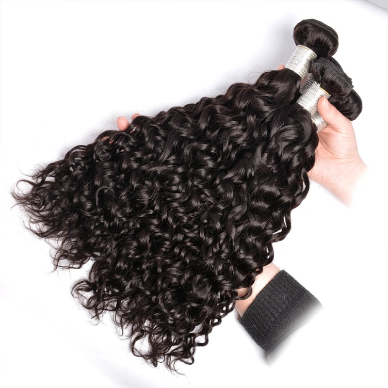 Brazilian Virgin Human Hair 1 Pcs Water Wave Brazilian Hair Weave Bundles 8A  Beauty Hair Products Human Hair Extensions