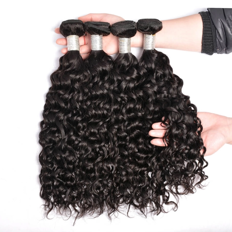 Brazilian Virgin Human Hair 1 Pcs Water Wave Brazilian Hair Weave Bundles 8A  Beauty Hair Products Human Hair Extensions