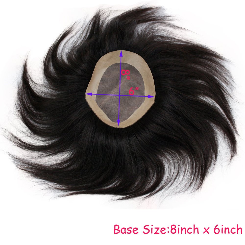 #613 Blonde Color Hairpiece Swiss lace Mono Base with Thin Skin For Men Medium Density Toupee